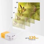 Mini Portable LED Projector with Multiple Interfaces Like AV, Audio, USB, HDMI, Micro SD, Film Projector for Children's, Home Cinema, Compatible with Smartphone/Laptop/PS4/Firestick - Image 4