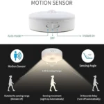 Motion Sensor Light for Home Indoor Outdoor, Rechargeable Adhesive Led Night Light for Kitchen Cabinet Cupboard Stairs Wardrobe, Battery Operated, Automatic On Off