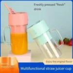 Juicer Mixer, straw-type juicing cup 6 Blade Smoothie Maker & Portable Electric USB Juice Maker, Rechargeable Bottle & Portable Fruit Blender Maker Protein Shaker