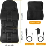 Robotic Massage Cushion, Heat & Vibration Electric Massage Seat Pad for Back, Neck & Thigh Pain Relief, Shiatsu, Kneading, Rolling Massage Therapy - Image 3