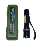 USB Rechargable Power Style LED Flashlight 2000 Lumens Telescopic Zooming Waterproof Torch - Image 2