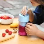 Juicer Mixer, straw-type juicing cup 6 Blade Smoothie Maker & Portable Electric USB Juice Maker, Rechargeable Bottle & Portable Fruit Blender Maker Protein Shaker - Image 2