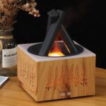 Flame Aroma Diffuser, Multi-Colour LED, Auto Shut-Off, Essential Oil Humidifier for Home, Office, Bedroom,