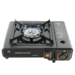 Portable Camping Gas Stove Cooking Gas burner with Carrying Case for Outdoor Camping Hiking Trekking – (Pack of 1, Black, 34 x 26 x 7.5 cm)