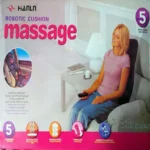 Robotic Massage Cushion, Heat & Vibration Electric Massage Seat Pad for Back, Neck & Thigh Pain Relief, Shiatsu, Kneading, Rolling Massage Therapy